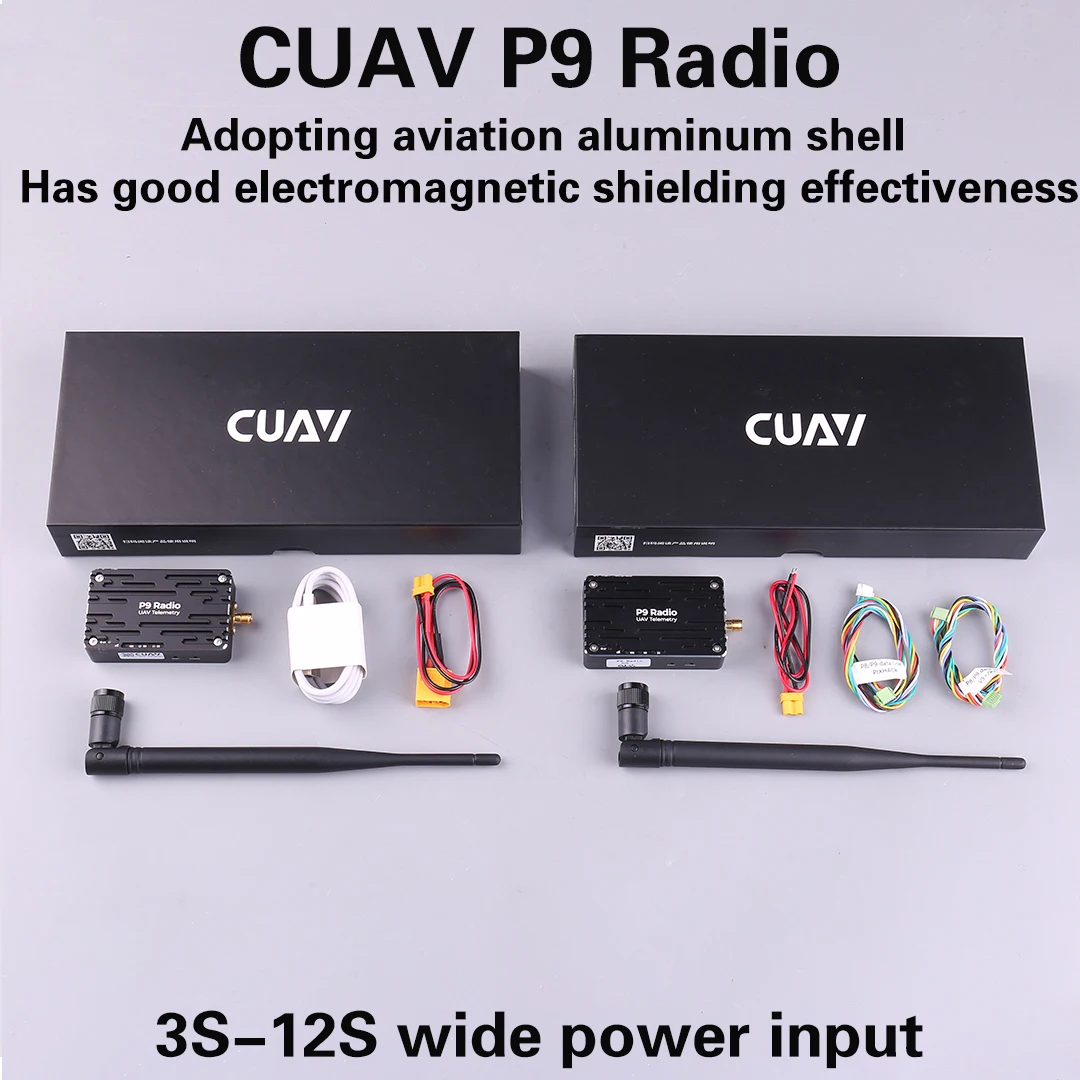 CUAV P9 Radio DataTelemetry Module for RC FPV Data Transmission Pixhack Pixhawk Long Distance 60KM
CUAV P9 Radio DataTelemetry Module for RC FPV Data Transmission Pixhack Pixhawk Long Distance 60KM