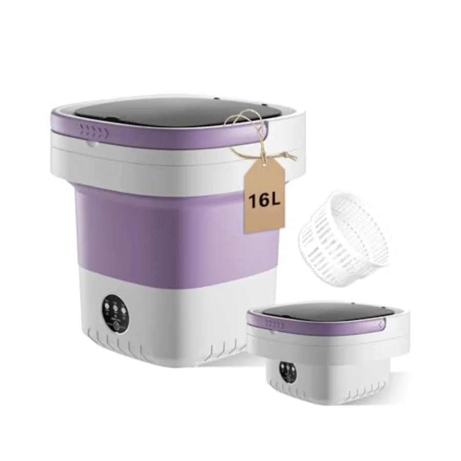 16L Portable Washing Machine Large Capacity Compact Laundry Machine of Underwear Baby Clothes Socks 3 Cleaning Modes Suitable f
16L Portable Washing Machine Large Capacity Compact Laundry Machine of Underwear Baby Clothes Socks 3 Cleaning Modes Suitable f