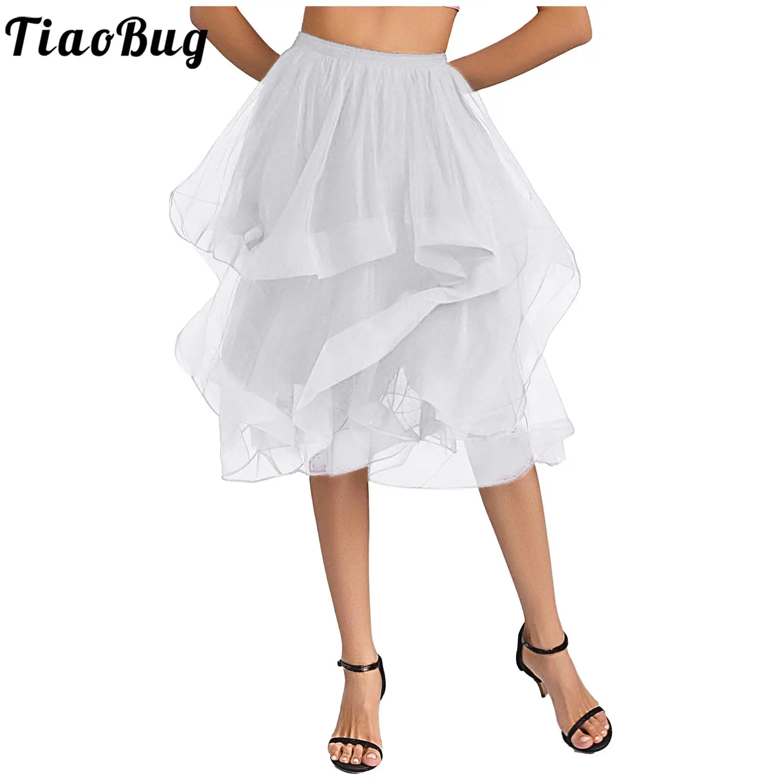 Women Puffy Tulle Tutu Skirts Solid Color Elastic Waistband Irregular Hem Skirt for Dancing Birthday Party Fancy Photo Shoot
Women Puffy Tulle Tutu Skirts Solid Color Elastic Waistband Irregular Hem Skirt for Dancing Birthday Party Fancy Photo Shoot