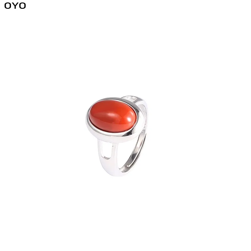 S925 Sterling Silver Fashion South Red Agate open ring retro girl feeling ins net red ring
S925 Sterling Silver Fashion South Red Agate open ring retro girl feeling ins net red ring
