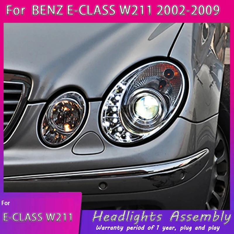Автомобильные фары для Mercedes-Benz E Class W211 2003, 2004, 2005, 2006, 2007, 2008, 2009, новый стиль, светодиодные фары в сборе, линзы проектора
Автомобильные фары для Mercedes-Benz E Class W211 2003, 2004, 2005, 2006, 2007, 2008, 2009, новый стиль, светодиодные фары в сборе, линзы проектора
