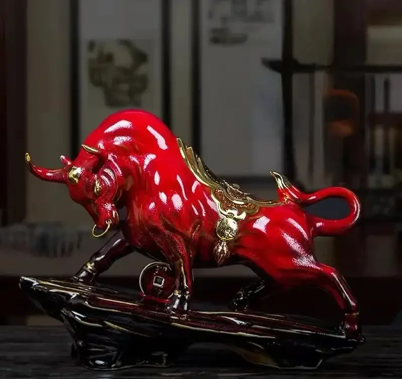 Ceramic Cow Ornament Living Room Decoration Crafts Sculpture Statue Knickknacks Statuette Figurines Home Decor Accessories
Ceramic Cow Ornament Living Room Decoration Crafts Sculpture Statue Knickknacks Statuette Figurines Home Decor Accessories