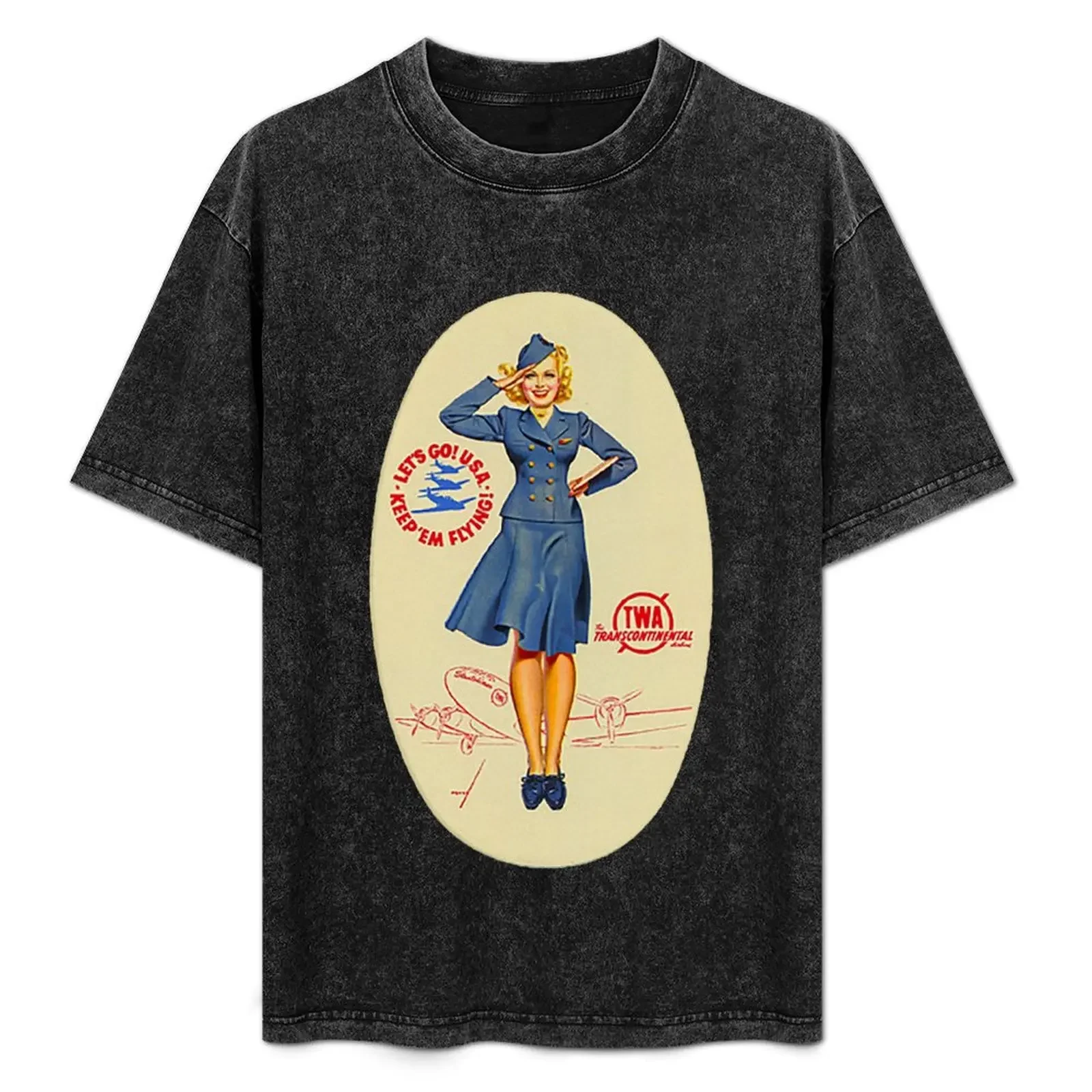 Vintage TWA Luggage Label T-Shirt Holiday Party Tee Shirt
Vintage TWA Luggage Label T-Shirt Holiday Party Tee Shirt