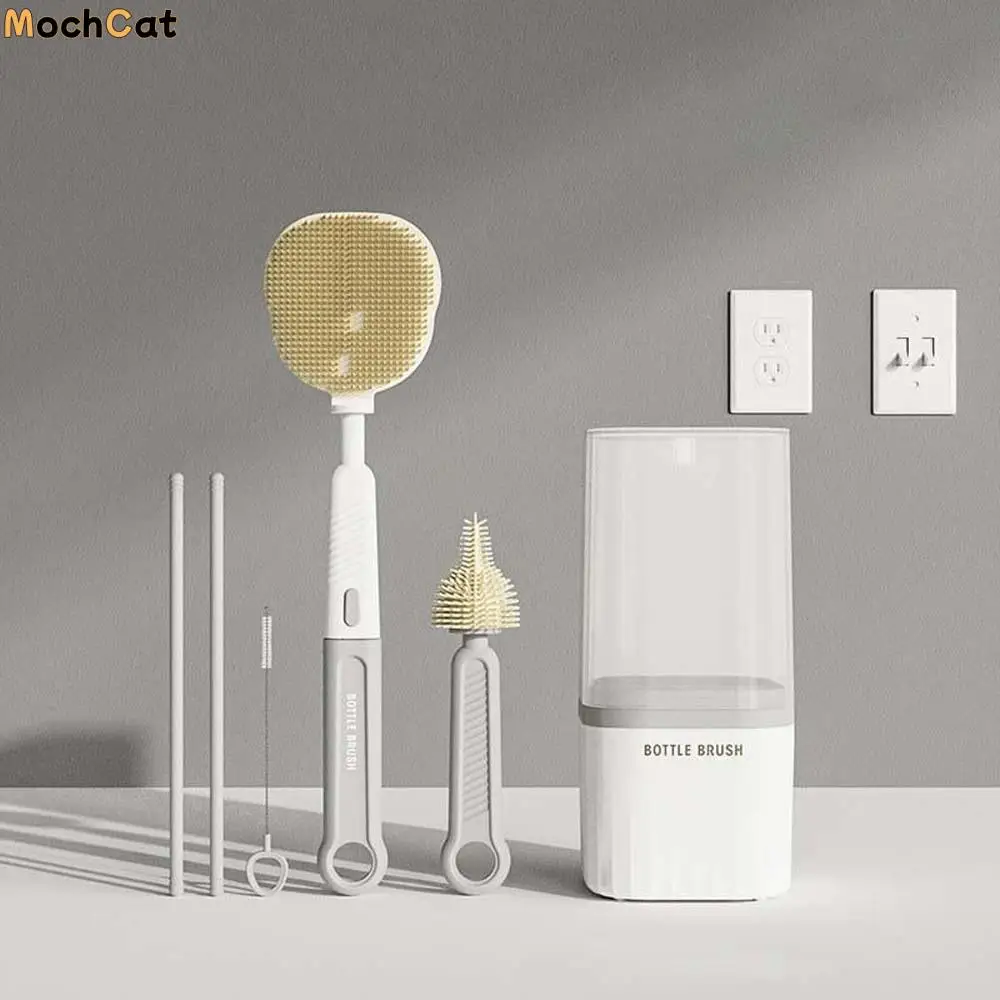 Multi-functional Bottle Cleaning Brush Set ABS Anti-lost Baby Nipple Brush Kit Silicone PC Glass Cup Washing Tool Tableware
Multi-functional Bottle Cleaning Brush Set ABS Anti-lost Baby Nipple Brush Kit Silicone PC Glass Cup Washing Tool Tableware