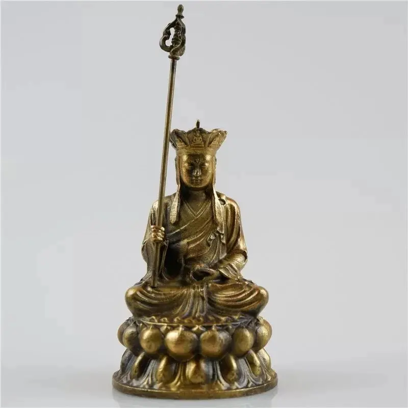 Bronze Jiuhuashan Ksitigarbha Buddha Statue Home Worship Brass Household Ksitigarbha Bodhisattva Ornament Small Bronze Buddha St
Bronze Jiuhuashan Ksitigarbha Buddha Statue Home Worship Brass Household Ksitigarbha Bodhisattva Ornament Small Bronze Buddha St