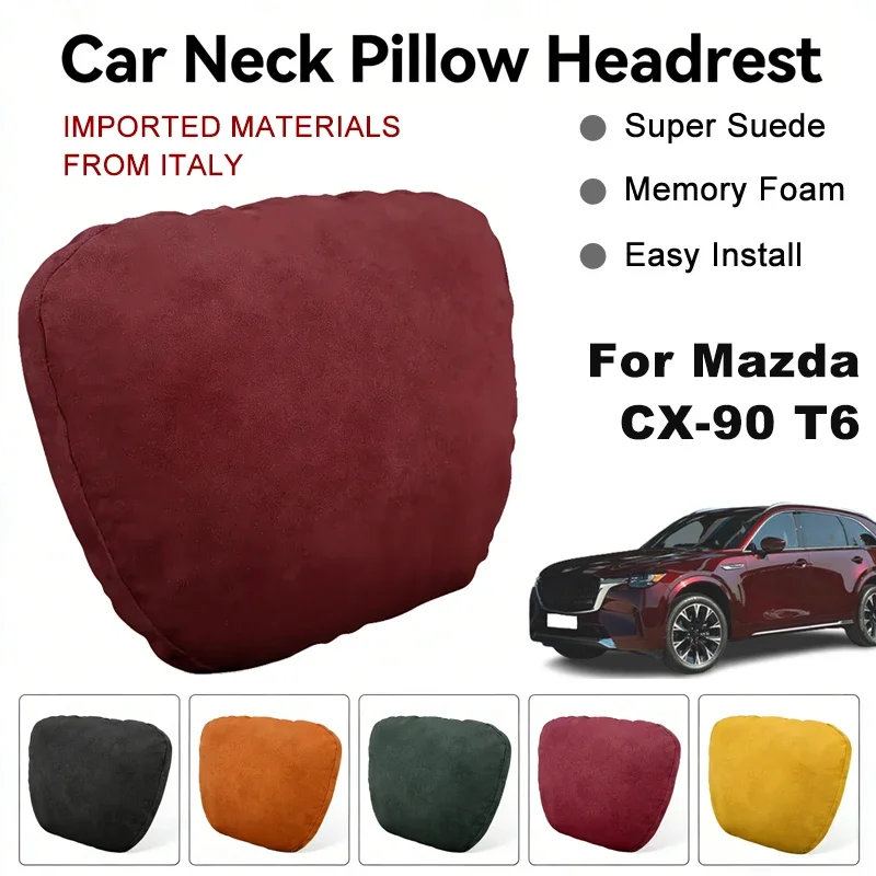 Italy Suede Car Neck Rest Pillow For Mazda CX-90 T6 Seat Head Neck Support Cushion Auto Interior Accessories
Italy Suede Car Neck Rest Pillow For Mazda CX-90 T6 Seat Head Neck Support Cushion Auto Interior Accessories
