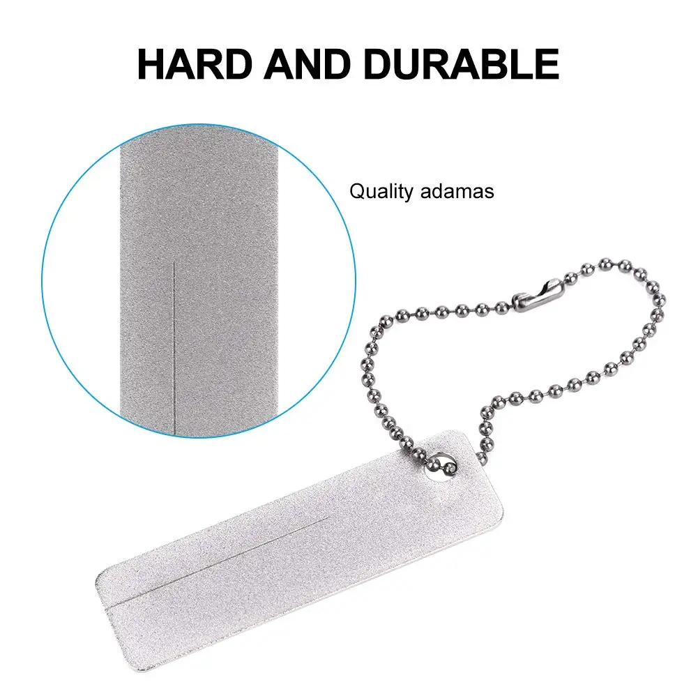 Portable Double-Sided Stone Keychain Outdoor Camping Knife Sharpener Fish Hook Knife Nail File Knife Sharpener Tool
Portable Double-Sided Stone Keychain Outdoor Camping Knife Sharpener Fish Hook Knife Nail File Knife Sharpener Tool