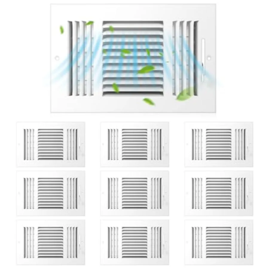 Zonon Pcs Air Ceiling Vent Covers Way Sidewall Wall Ceiling Register Air Conditioner Vent Cover Solid Steel HVAC for Home Bathr
Zonon Pcs Air Ceiling Vent Covers Way Sidewall Wall Ceiling Register Air Conditioner Vent Cover Solid Steel HVAC for Home Bathr