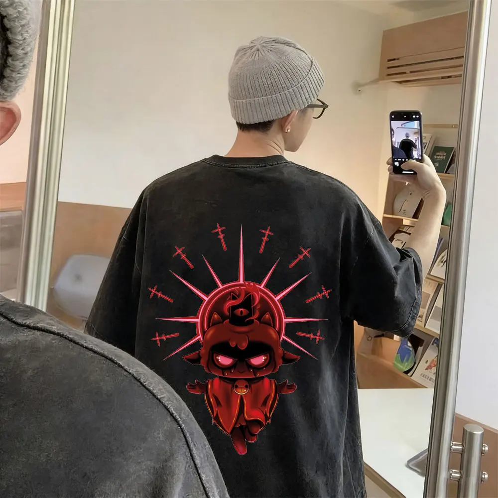 Hot Sale Game Cult of The Lamb Vintage Washed T-shirt Men Women Casual Humor T-shirts Male Cotton Oversized Short Sleeve T Shirt
Hot Sale Game Cult of The Lamb Vintage Washed T-shirt Men Women Casual Humor T-shirts Male Cotton Oversized Short Sleeve T Shirt
