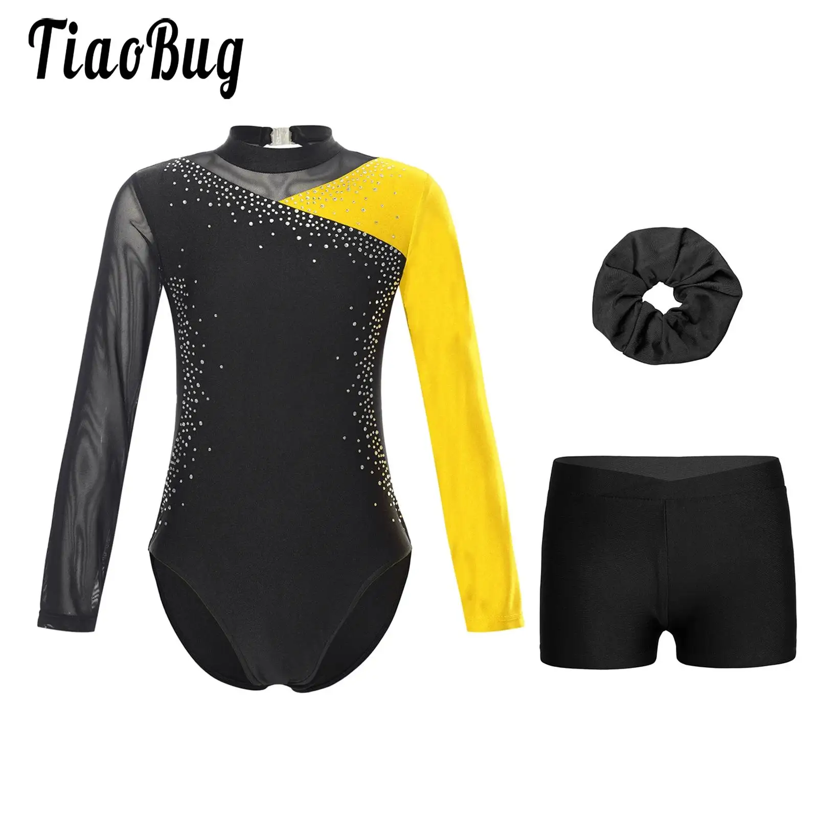 Kids Girls Gymnastics Leotards Outfit Rhinestones Ballet Jersey Unitards Bodysuit with Shorts Artistic Gym Sport Dance Costume
Kids Girls Gymnastics Leotards Outfit Rhinestones Ballet Jersey Unitards Bodysuit with Shorts Artistic Gym Sport Dance Costume