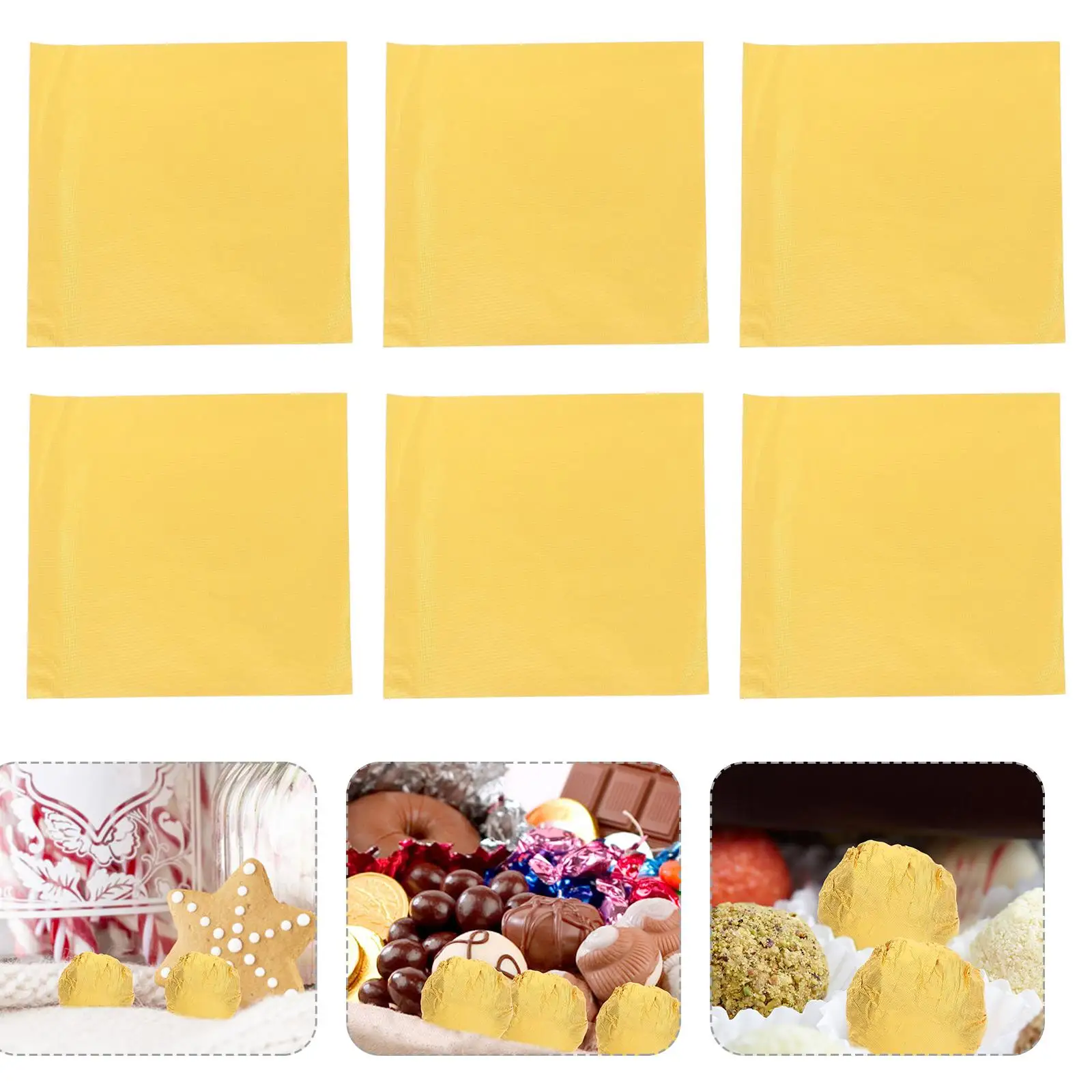 100pcs CandyWrappers Chocolates Crafts Sheet Chocolate Foil Caramel Food Square Square Aluminum Sheets
100pcs CandyWrappers Chocolates Crafts Sheet Chocolate Foil Caramel Food Square Square Aluminum Sheets