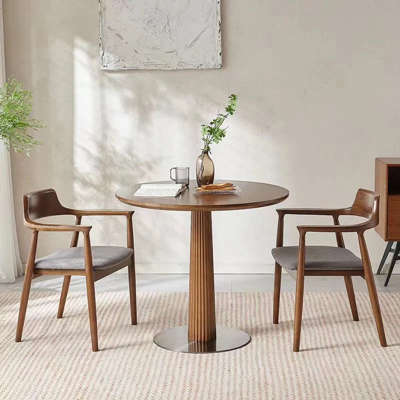 Minimalist Solid Wood Dining Table Chair Set for Small Apartment Commercial Use for Homestay Restaurant Cafe for Balcony
Minimalist Solid Wood Dining Table Chair Set for Small Apartment Commercial Use for Homestay Restaurant Cafe for Balcony