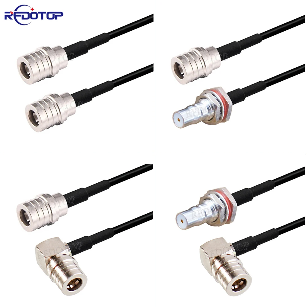 RG-174 QMA Male Straight/Right Angle to QMA Female Connector 50Ohm Low Loss RG174 Cable RF Coaxial Extension Jumper Pigtail Cord
RG-174 QMA Male Straight/Right Angle to QMA Female Connector 50Ohm Low Loss RG174 Cable RF Coaxial Extension Jumper Pigtail Cord