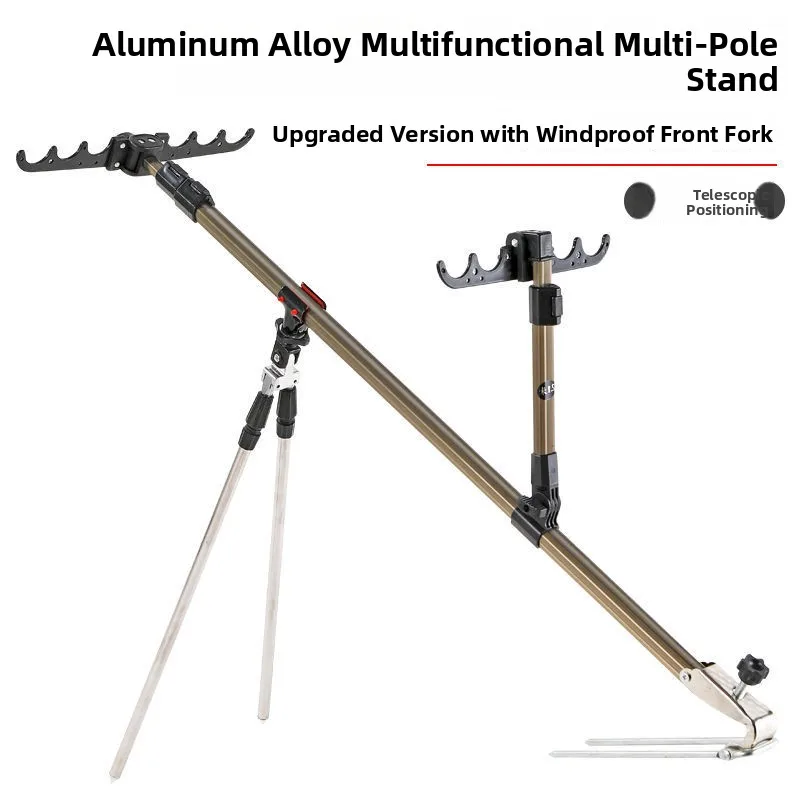 Многофункциональная подставка для удочек из алюминиевого сплава и платформа для крепления, рыболовное снаряжение, аксессуары для нескольких удилищ
Многофункциональная подставка для удочек из алюминиевого сплава и платформа для крепления, рыболовное снаряжение, аксессуары для нескольких удилищ