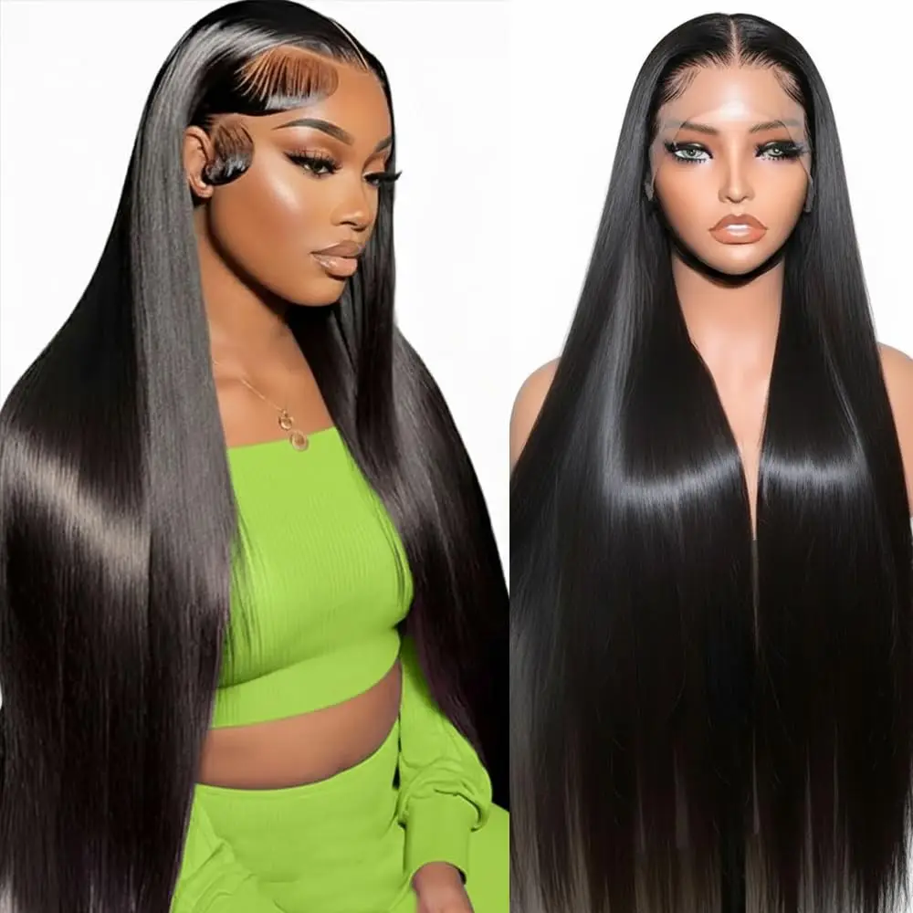 32 Inch 12A Virgin Straight Human Hair Wig 200 Density 13x6 Lace Front Pre Plucked Invisible Hairline Glueless HD Frontal Natural Black
32 Inch 12A Virgin Straight Human Hair Wig 200 Density 13x6 Lace Front Pre Plucked Invisible Hairline Glueless HD Frontal Natural Black