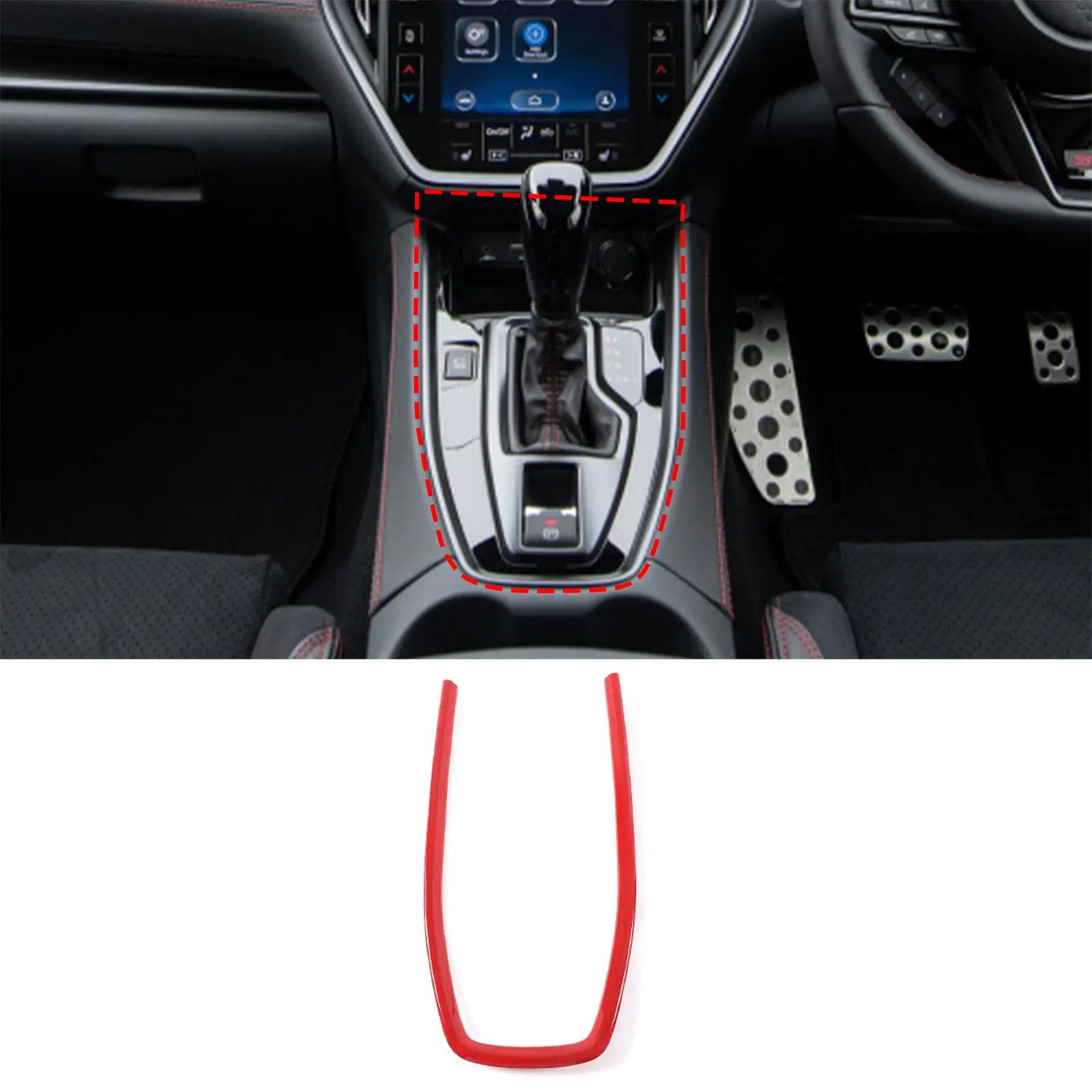Red U-Shaped Gear Shift Panel Trim For 2022 2023 WRX Central Console Decorative Cover Interior Accessory
Red U-Shaped Gear Shift Panel Trim For 2022 2023 WRX Central Console Decorative Cover Interior Accessory
