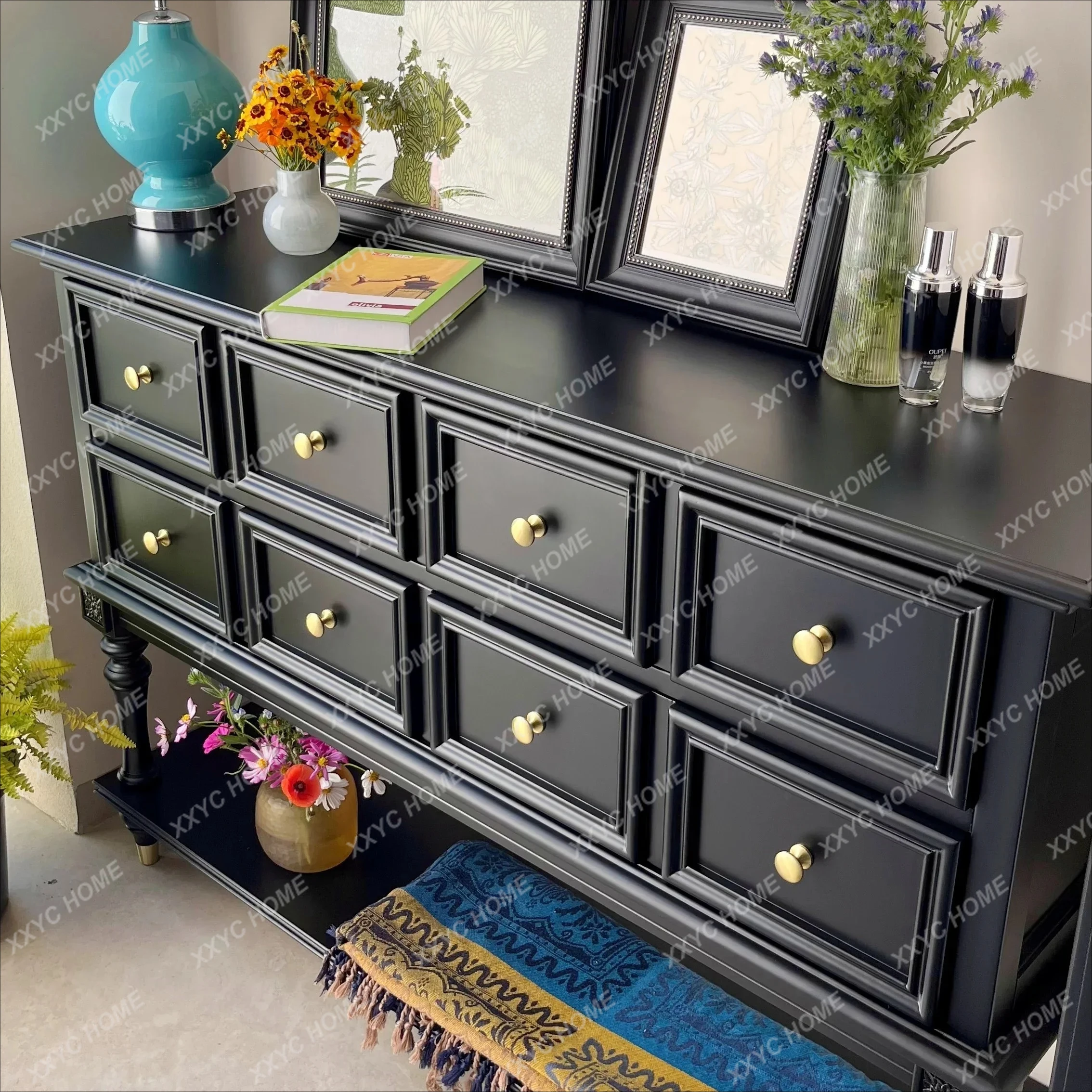 L solid wood porch cabinet retro living room aisle antique partition cabinet screen wall rack
L solid wood porch cabinet retro living room aisle antique partition cabinet screen wall rack