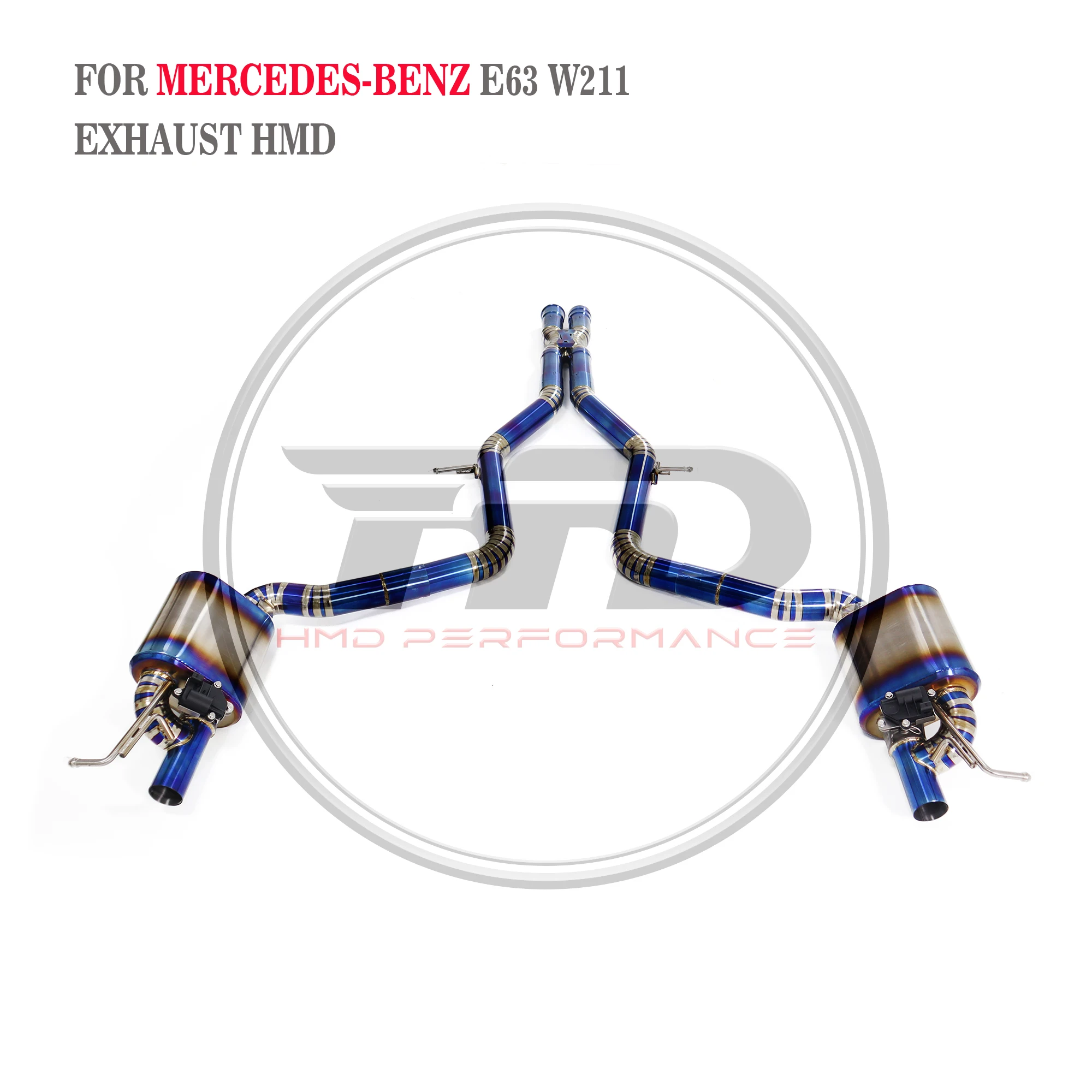Customizable Catback For Mercedes Benz E63 W211 Exhaust System Titanium Alloy Electronic Valve Muffler High Performance HMD
Customizable Catback For Mercedes Benz E63 W211 Exhaust System Titanium Alloy Electronic Valve Muffler High Performance HMD