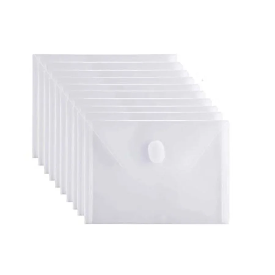 5x7 Small Plastic Envelopes Receipt Check Storage File Holder Case 10 Hook and Loop Closure
5x7 Small Plastic Envelopes Receipt Check Storage File Holder Case 10 Hook and Loop Closure