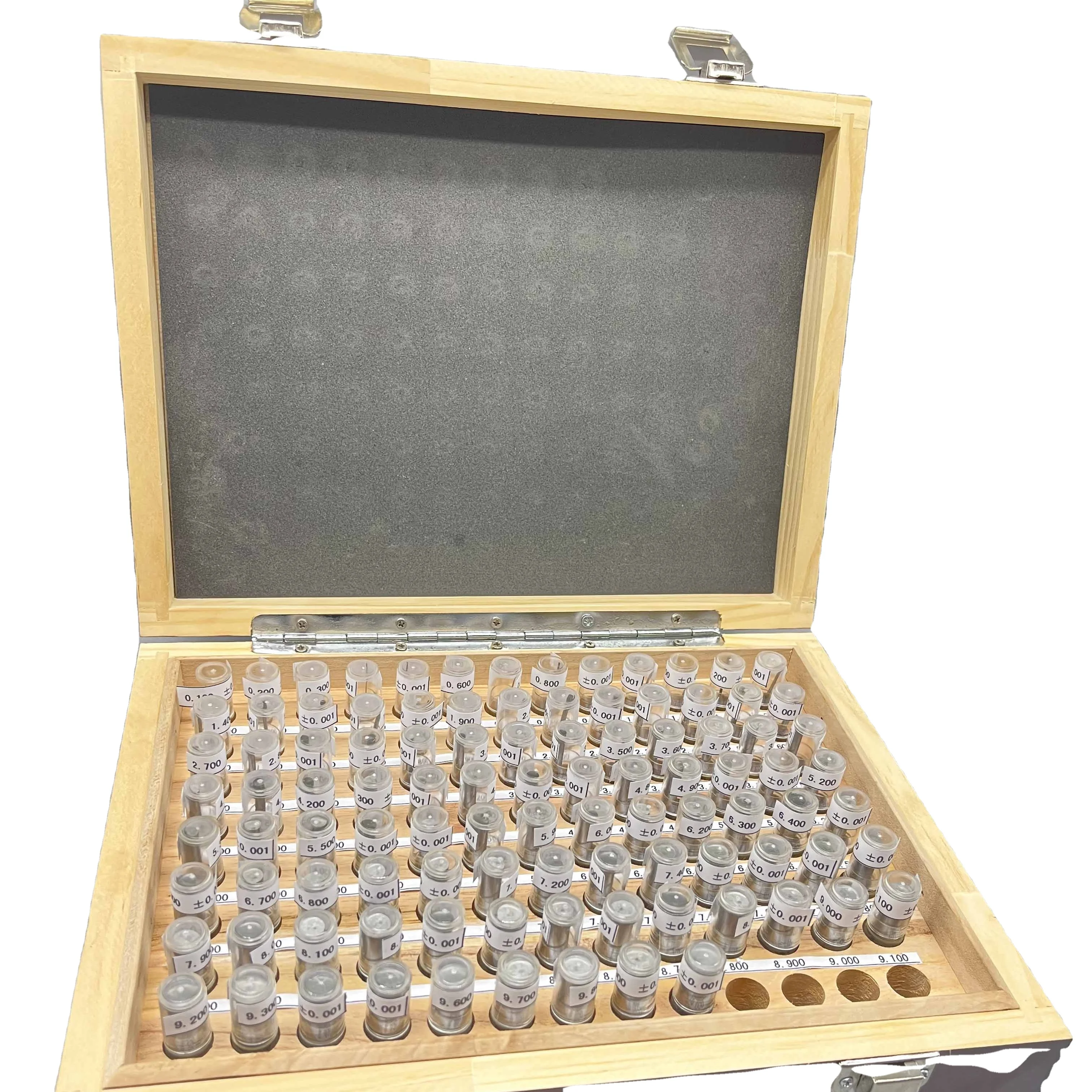 100 Pieces RF Brand R-225-05 Pin Gauge 0.100-10.000mm Plug Set 0.001mm Tolerance Bearing Steel For Electronic Circuit Boards
100 Pieces RF Brand R-225-05 Pin Gauge 0.100-10.000mm Plug Set 0.001mm Tolerance Bearing Steel For Electronic Circuit Boards