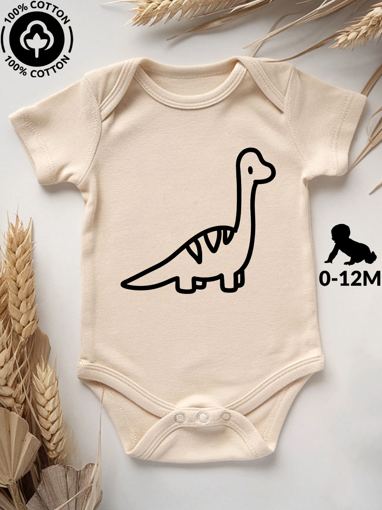 Детский комбинезон-боди унисекс «Брахиозавр», 100% хлопок, мягкий, всесезонный, бежевый, для ползания, 190 г/м²
Детский комбинезон-боди унисекс «Брахиозавр», 100% хлопок, мягкий, всесезонный, бежевый, для ползания, 190 г/м²