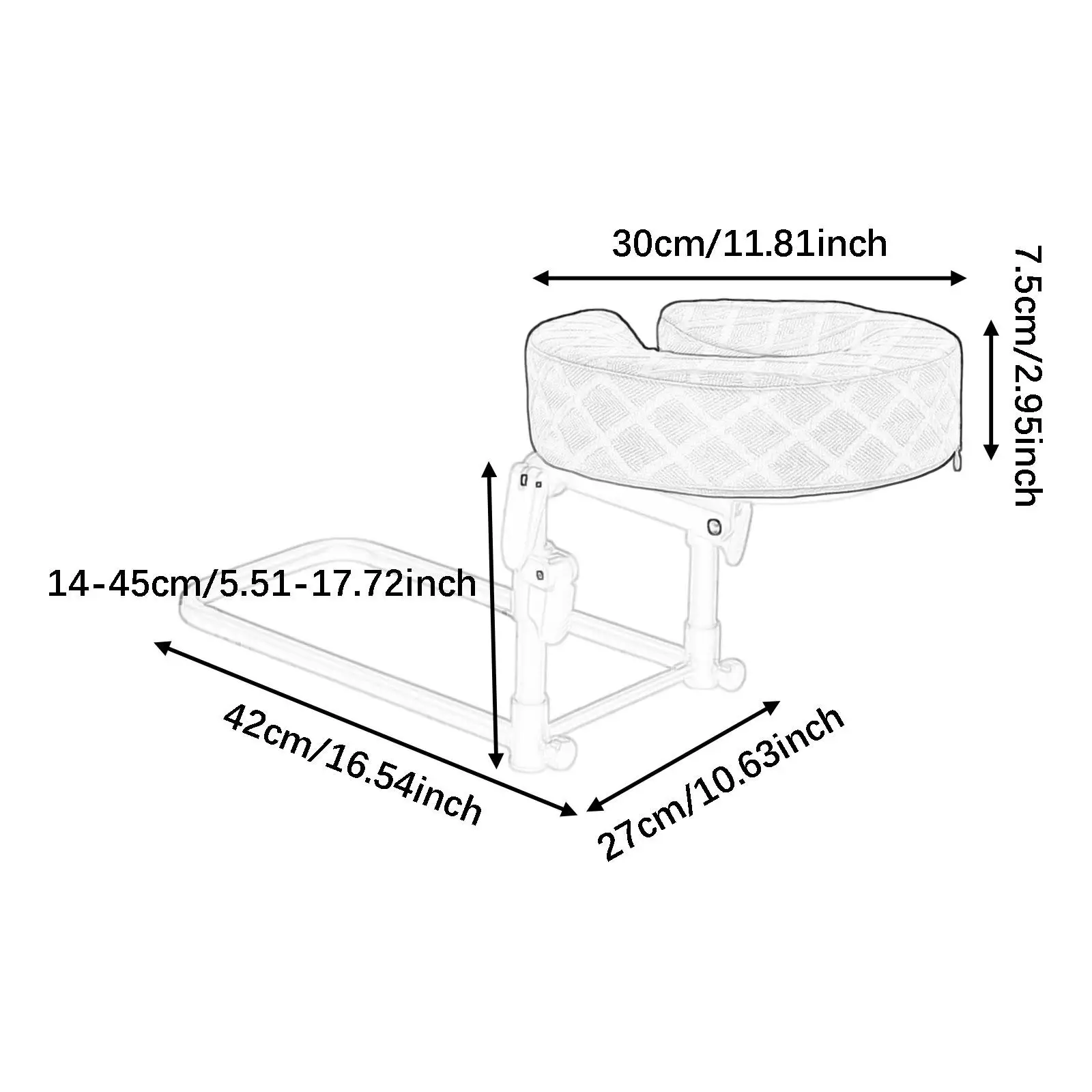 Mattress Top Massage Kit Adjustable Height and Angle Professional Sturdy Portable at Home Resuable Face Cradle for Office
Mattress Top Massage Kit Adjustable Height and Angle Professional Sturdy Portable at Home Resuable Face Cradle for Office