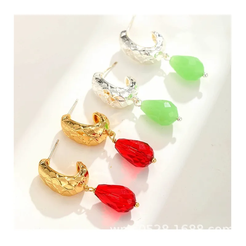 Earrings Copper Plated Real Gold Glass Designer New Medieval Qingdao Jewelry Women's Earrings Earrings
Earrings Copper Plated Real Gold Glass Designer New Medieval Qingdao Jewelry Women's Earrings Earrings