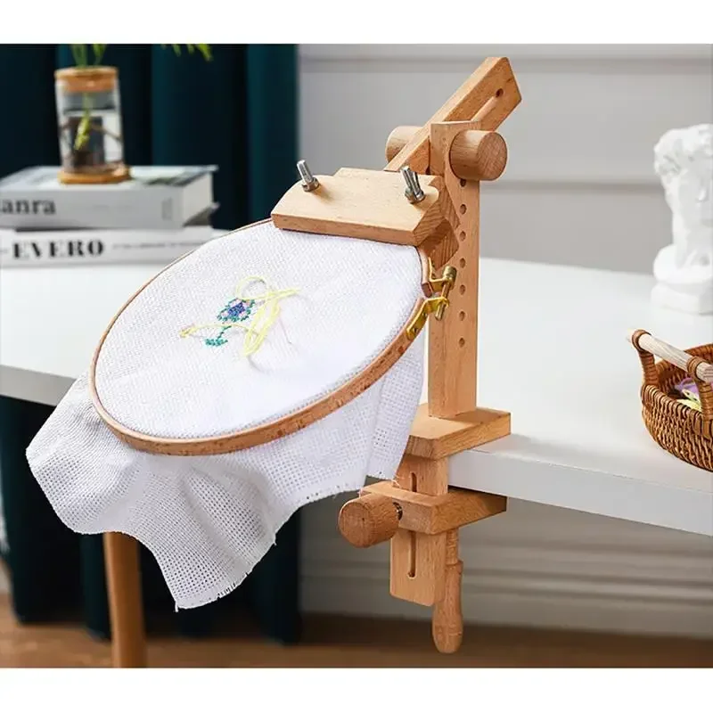 360° Rotation Adjustable Desktop Wooden Embroidery Hoop Sewing tools Stand Cross Stitch Rack Frames Rings DIY Accessority
360° Rotation Adjustable Desktop Wooden Embroidery Hoop Sewing tools Stand Cross Stitch Rack Frames Rings DIY Accessority