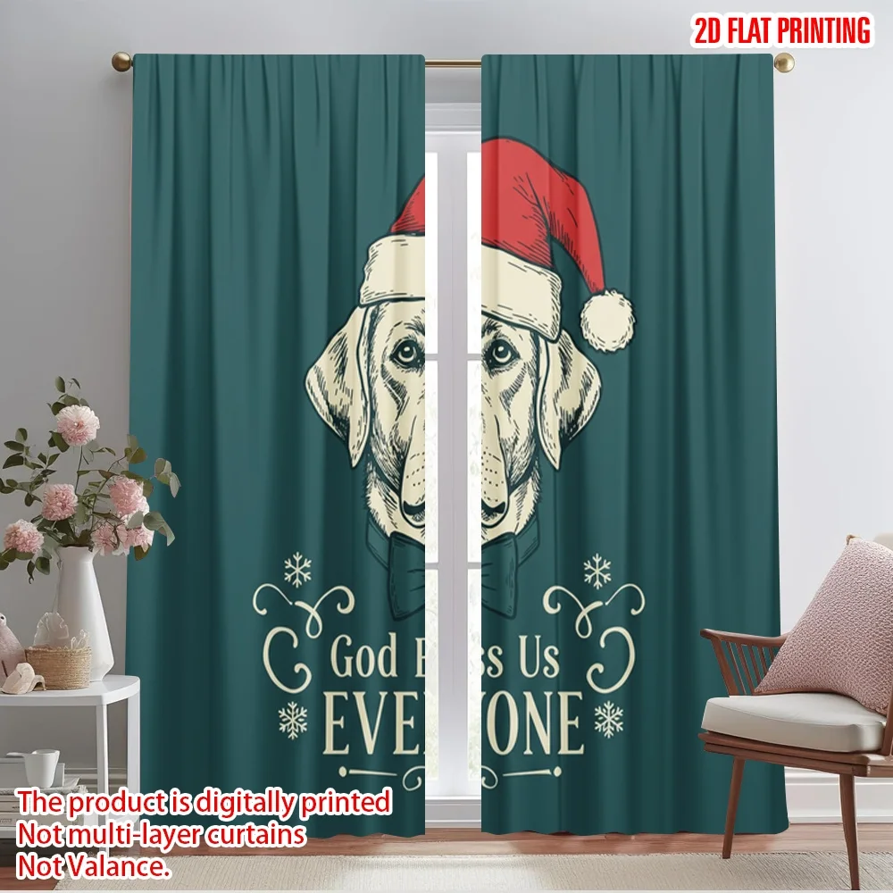 2pcs 2D flat printing Party Curtain Labrador Santa Bless Everyone Polyester Without Electricity 0 Use for gold wall decor
2pcs 2D flat printing Party Curtain Labrador Santa Bless Everyone Polyester Without Electricity 0 Use for gold wall decor