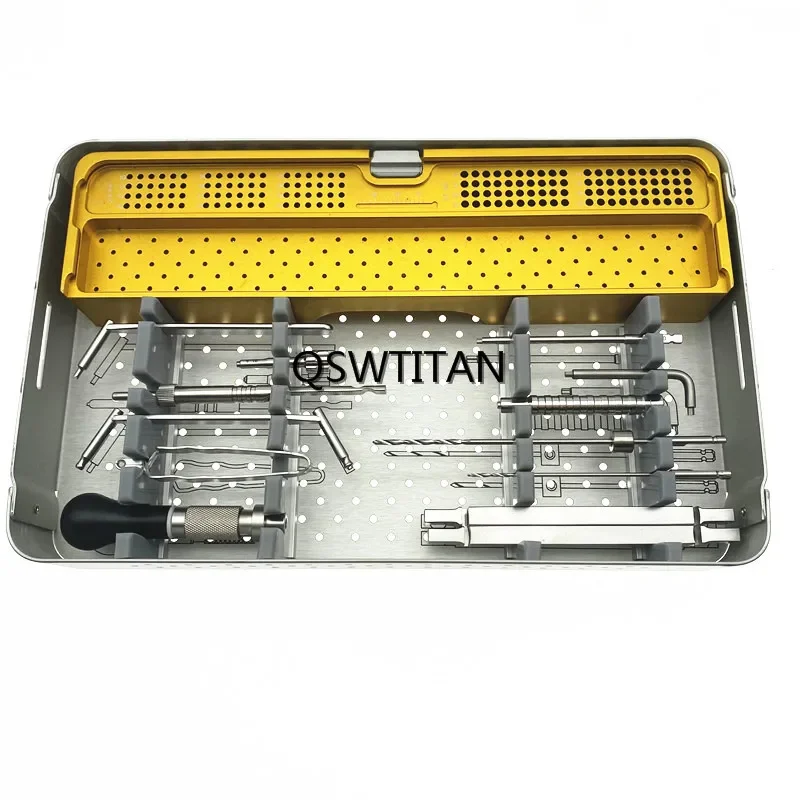 QSWTITAN Ортопедический набор инструментов для блокировки AO Ветеринарный ортопедический хирургический инструмент из нержавеющей стали
QSWTITAN Ортопедический набор инструментов для блокировки AO Ветеринарный ортопедический хирургический инструмент из нержавеющей стали