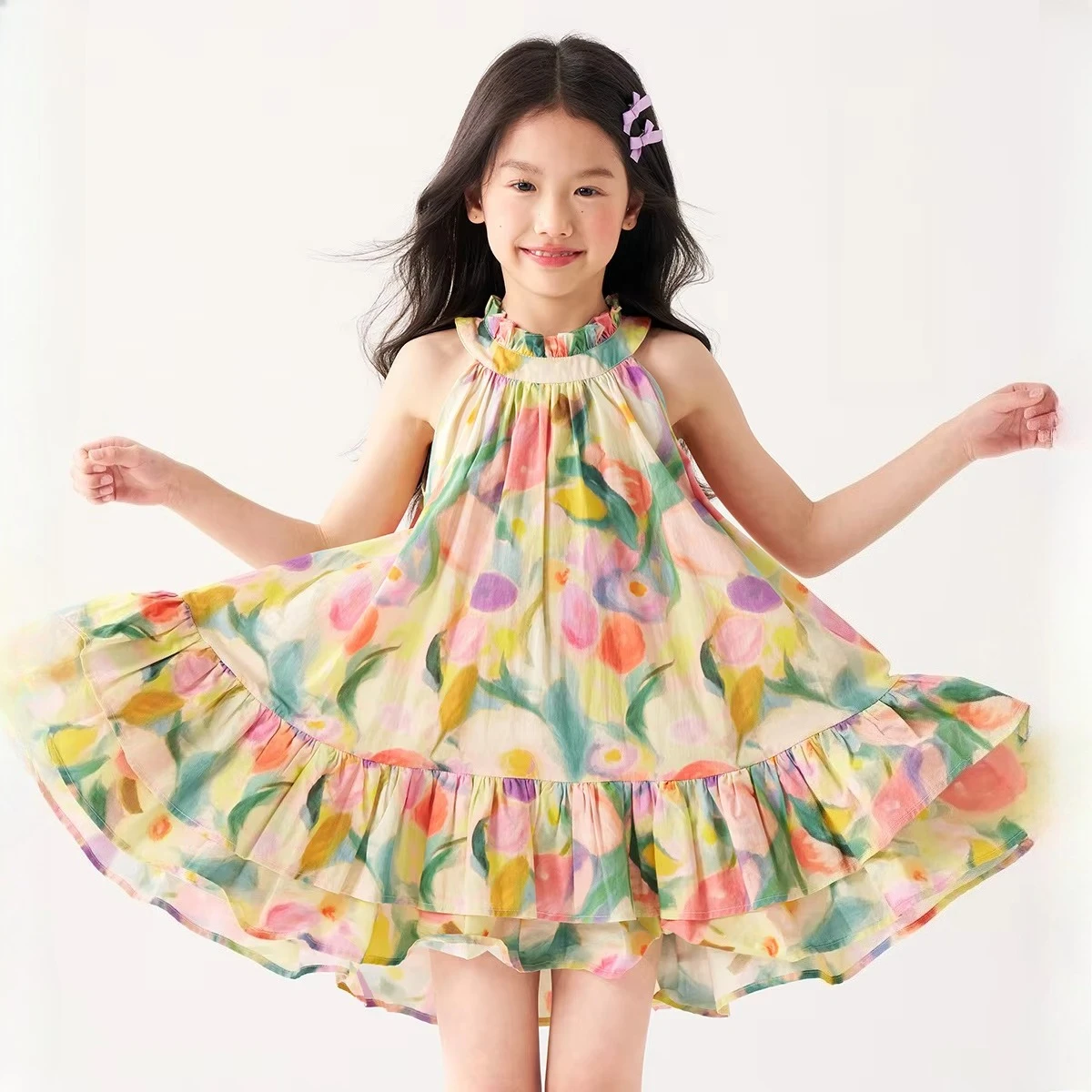 Летнее платье принцессы для девочек, элегантное пляжное платье для отдыха для детей 12 лет, новинка 2025 года, сарафан с французской картиной маслом и цветочным принтом для подростков
Летнее платье принцессы для девочек, элегантное пляжное платье для отдыха для детей 12 лет, новинка 2025 года, сарафан с французской картиной маслом и цветочным принтом для подростков