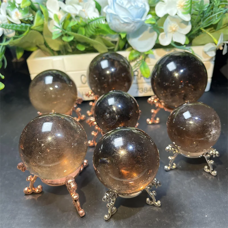 High Quality Healing Quartz Ball Natural Crystal Crafts Smoky Quartz Sphere for Meditation Gift 
High Quality Healing Quartz Ball Natural Crystal Crafts Smoky Quartz Sphere for Meditation Gift