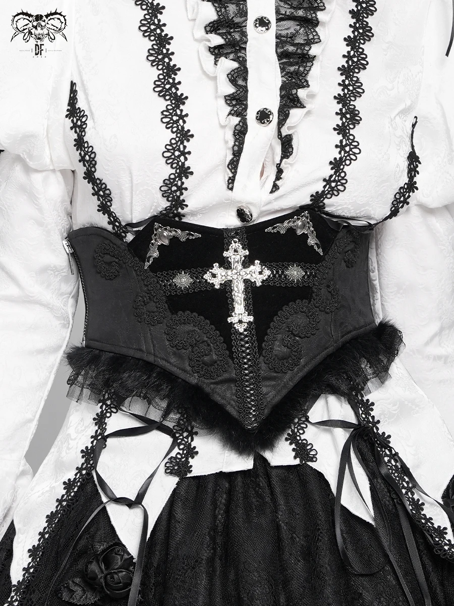 Gothic Dark Pattern Embroidery Waist Seal Devil Fashion AS227 Sexy Pure Color Buckle Style Autumn Winter Home Wear Underwear
Gothic Dark Pattern Embroidery Waist Seal Devil Fashion AS227 Sexy Pure Color Buckle Style Autumn Winter Home Wear Underwear