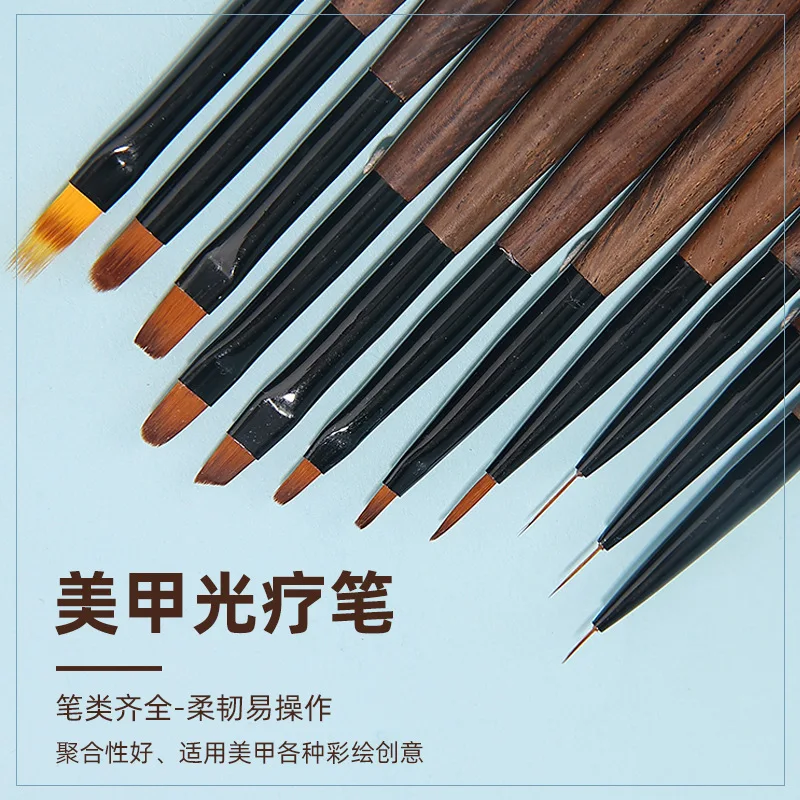 New Japanese-style manicure brush full set Sandalwood rod painted pen carved flower pen gradient smudge crystal pen
New Japanese-style manicure brush full set Sandalwood rod painted pen carved flower pen gradient smudge crystal pen