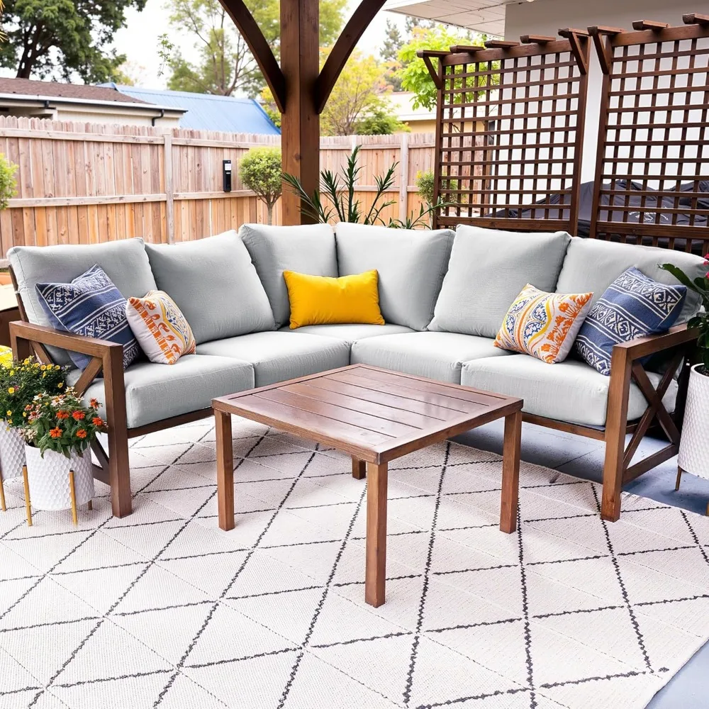6 Pieces Patio Furniture Sets, Outdoor Furniture Sets Patio L Shape Sectional Couch Sofa Patio, Customized
6 Pieces Patio Furniture Sets, Outdoor Furniture Sets Patio L Shape Sectional Couch Sofa Patio, Customized