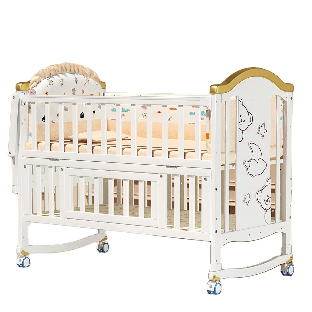Wholesale Luxury European Style 3 in 1 Multifunction Baby Cradle White Baby Cot Wooden for 0-3 Years Old
Wholesale Luxury European Style 3 in 1 Multifunction Baby Cradle White Baby Cot Wooden for 0-3 Years Old