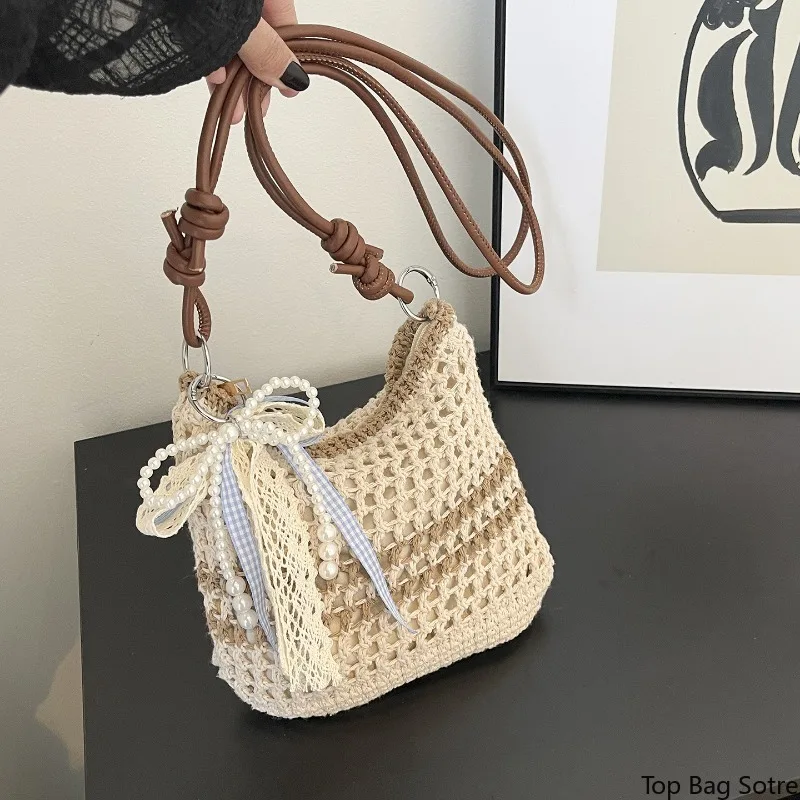 Women's Shoulder Bag Convertible Crossbody Hollow Out Woven Beach Summer Bohemian Vacation White
Women's Shoulder Bag Convertible Crossbody Hollow Out Woven Beach Summer Bohemian Vacation White