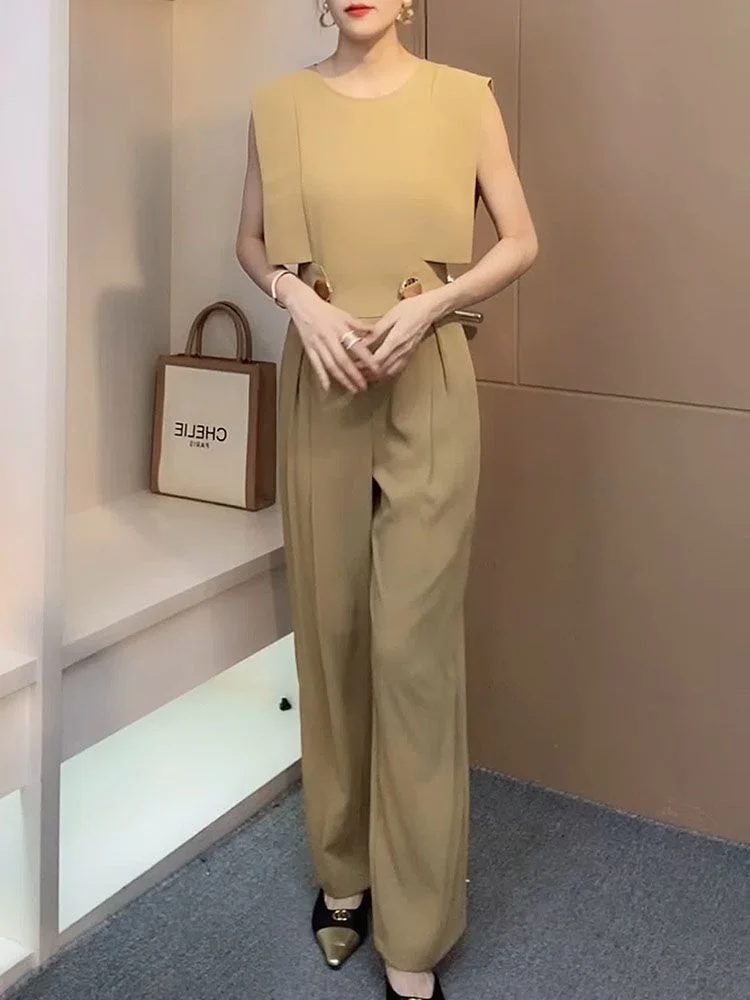 Ele High-Waisted One-Piece Summer 2025 Women's Casual Pants with kets Flng Sve Long Leggings Slimming Effect
Ele High-Waisted One-Piece Summer 2025 Women's Casual Pants with kets Flng Sve Long Leggings Slimming Effect