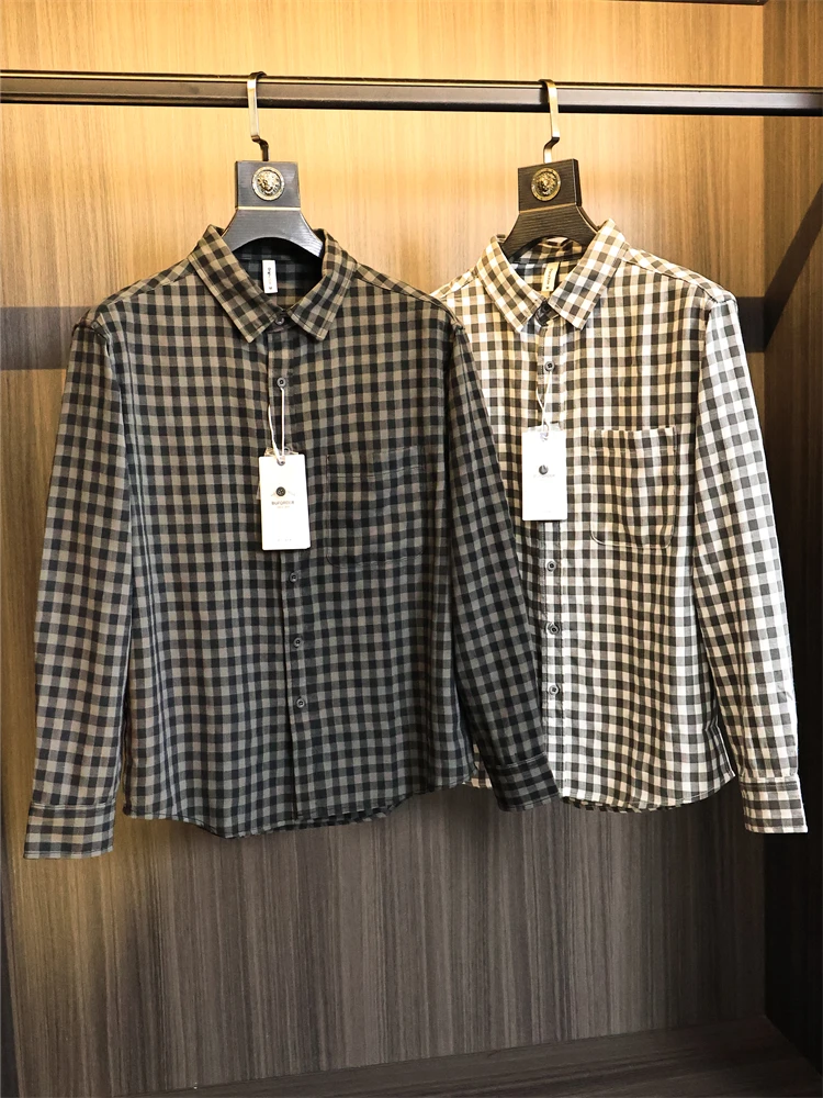 Retro Japanese Sle Comfortable Cotton Men's Classic Plaid Loose Fit irt Autumn Winter Faionable Versatile Long Sve
Retro Japanese Sle Comfortable Cotton Men's Classic Plaid Loose Fit irt Autumn Winter Faionable Versatile Long Sve