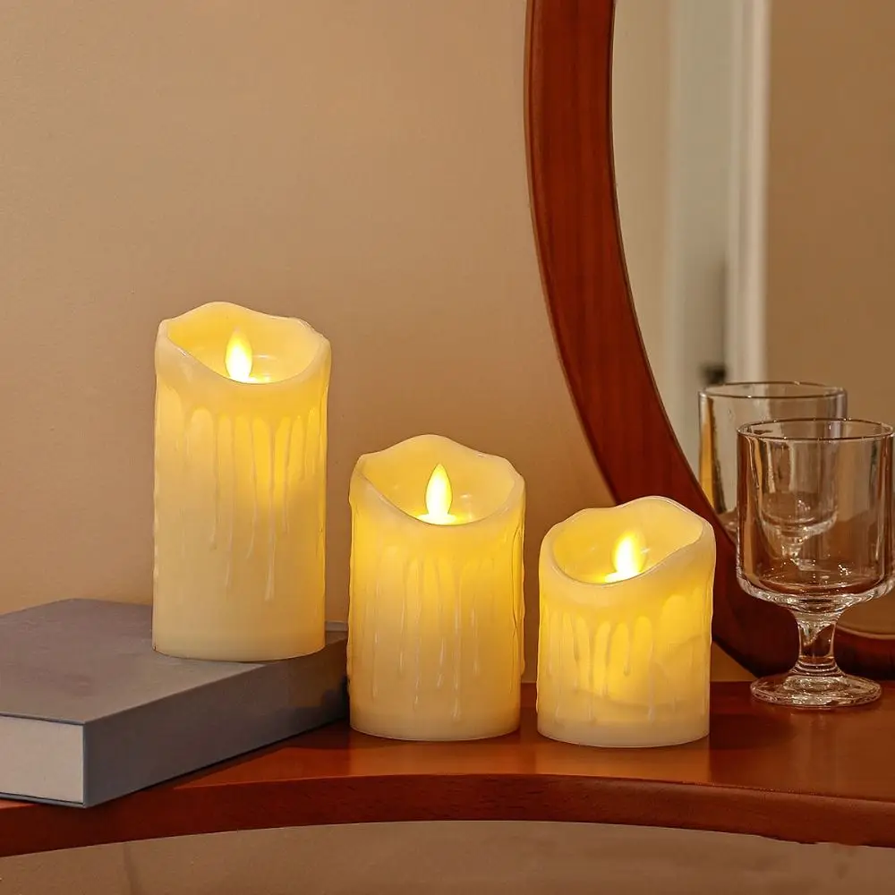 3/5Pcs New Year LED Electronic Candle Light Decorative with Remote Control LED Atmosphere Lamp Waterproof Portable 
3/5Pcs New Year LED Electronic Candle Light Decorative with Remote Control LED Atmosphere Lamp Waterproof Portable