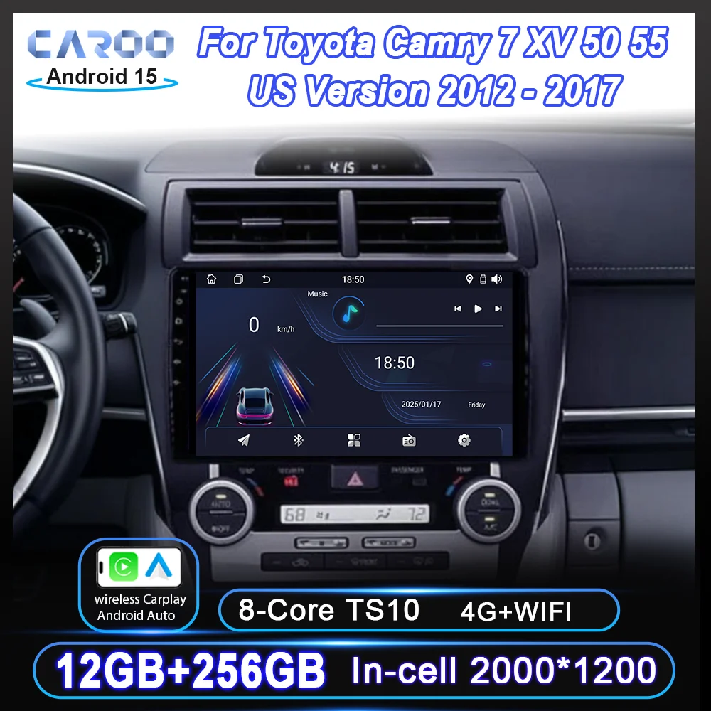 Android 15 For Toyota Camry 7 XV 50 55 US Version 2012 -2017 Auto Radio Stereo GPS Navigation Multimidia Player Car DVD Auto 4G
Android 15 For Toyota Camry 7 XV 50 55 US Version 2012 -2017 Auto Radio Stereo GPS Navigation Multimidia Player Car DVD Auto 4G