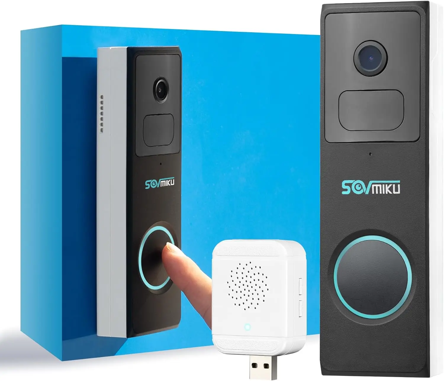Wireless Video Doorbell with 1-Year Battery, Waterproof, Human Detection, Two-Way Audio, Easy Setup via App
Wireless Video Doorbell with 1-Year Battery, Waterproof, Human Detection, Two-Way Audio, Easy Setup via App