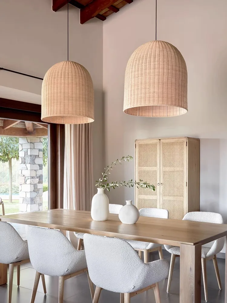Minimalist Wabi Sabi E27 Ceiling Led Chandelier Dining Room Retro Rattan Round Garden lights Lighting Modern Home Decoration 
Minimalist Wabi Sabi E27 Ceiling Led Chandelier Dining Room Retro Rattan Round Garden lights Lighting Modern Home Decoration