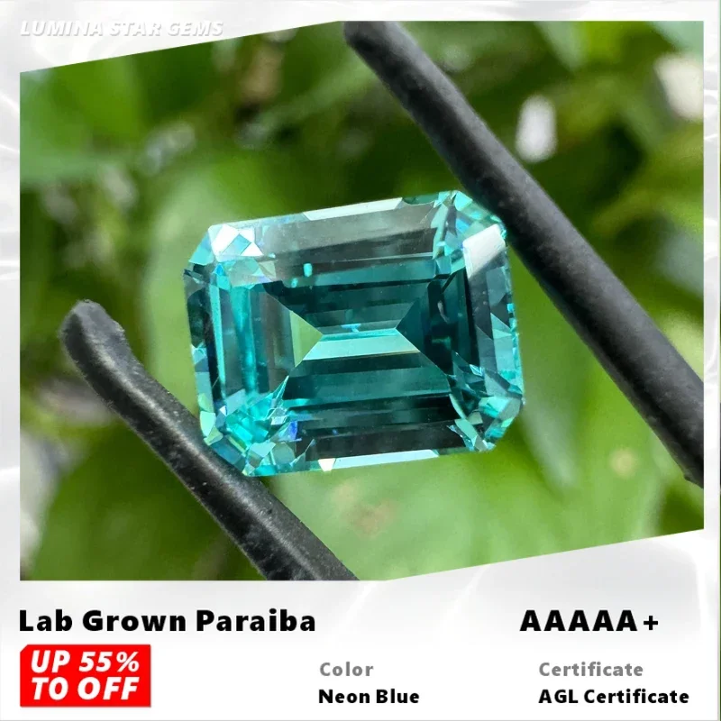 L-Top Lab Grown Paraiba Sapphire Emerald Cut VVS1 Gemstone Charms DIY for Jewelry Making Materials Selectable AGL Certificate
L-Top Lab Grown Paraiba Sapphire Emerald Cut VVS1 Gemstone Charms DIY for Jewelry Making Materials Selectable AGL Certificate