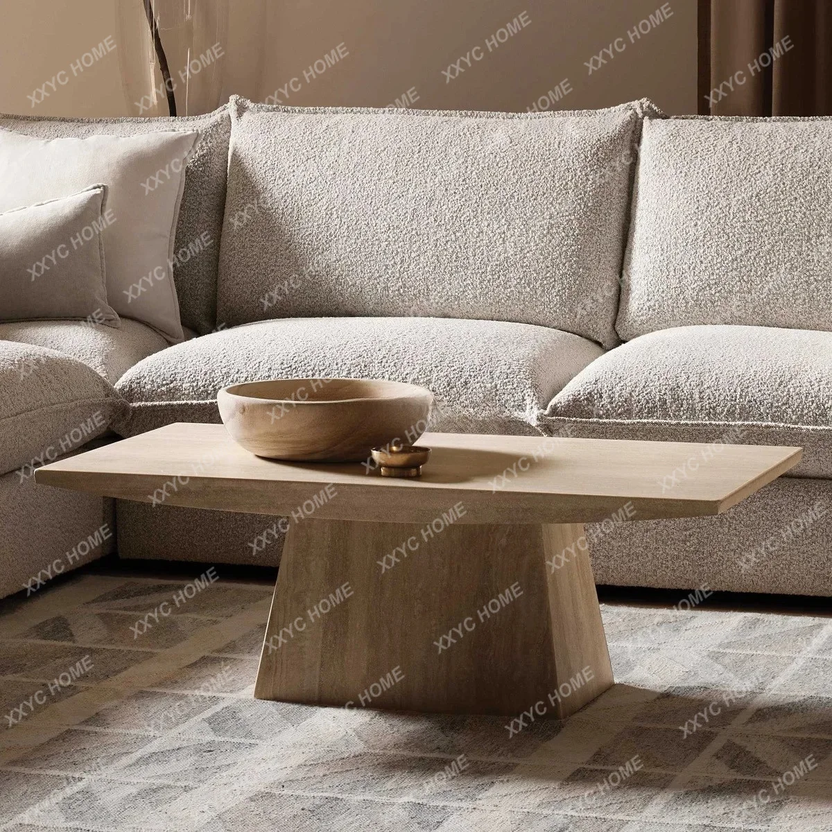 F Living Room Home Cream Style Marble Coffee Table Large and Small Apartment Type Tea Table
F Living Room Home Cream Style Marble Coffee Table Large and Small Apartment Type Tea Table