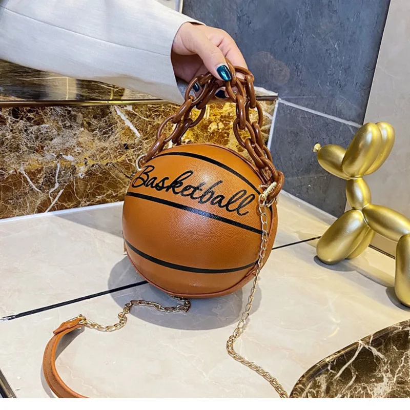 Women's Shoulder Bag PU Leather Chain Basketball New Letter Printed Handbag Fashionable Crossbody For Women Hot Selling
Women's Shoulder Bag PU Leather Chain Basketball New Letter Printed Handbag Fashionable Crossbody For Women Hot Selling