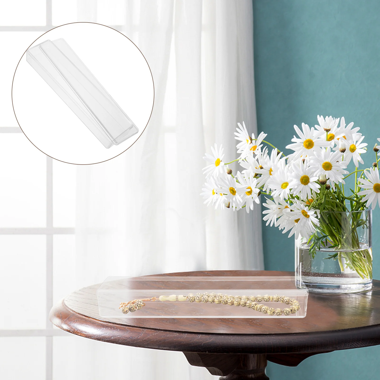 Acrylic Jewelry Organizer Box Clear Necklace Earrings Rings Storage Container Portable Tidy Bedroom Use Display Case 
Acrylic Jewelry Organizer Box Clear Necklace Earrings Rings Storage Container Portable Tidy Bedroom Use Display Case