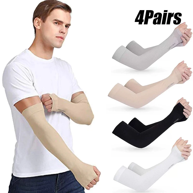 4 Pairs Cooling Ice Silk Arm Sleeves Unisex UV Sun Protection Arm Cover Breathable Outdoor Sports Sleeves For Cycling Driving
4 Pairs Cooling Ice Silk Arm Sleeves Unisex UV Sun Protection Arm Cover Breathable Outdoor Sports Sleeves For Cycling Driving