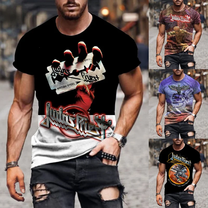 Summer Fashion Hip Hop Rock Judah Pastor Band 3D Printed T-shirt Men's Casual Trend Street Short Sleeve Top
Summer Fashion Hip Hop Rock Judah Pastor Band 3D Printed T-shirt Men's Casual Trend Street Short Sleeve Top