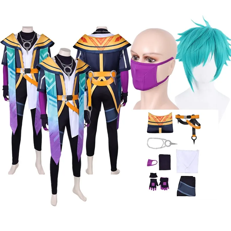 LoL Aphelios Cosplay Costume Heart of steel Fantasy Game Adult Men Top Pants Belt Wig Outfits Halloween Carnival Party Suit
LoL Aphelios Cosplay Costume Heart of steel Fantasy Game Adult Men Top Pants Belt Wig Outfits Halloween Carnival Party Suit